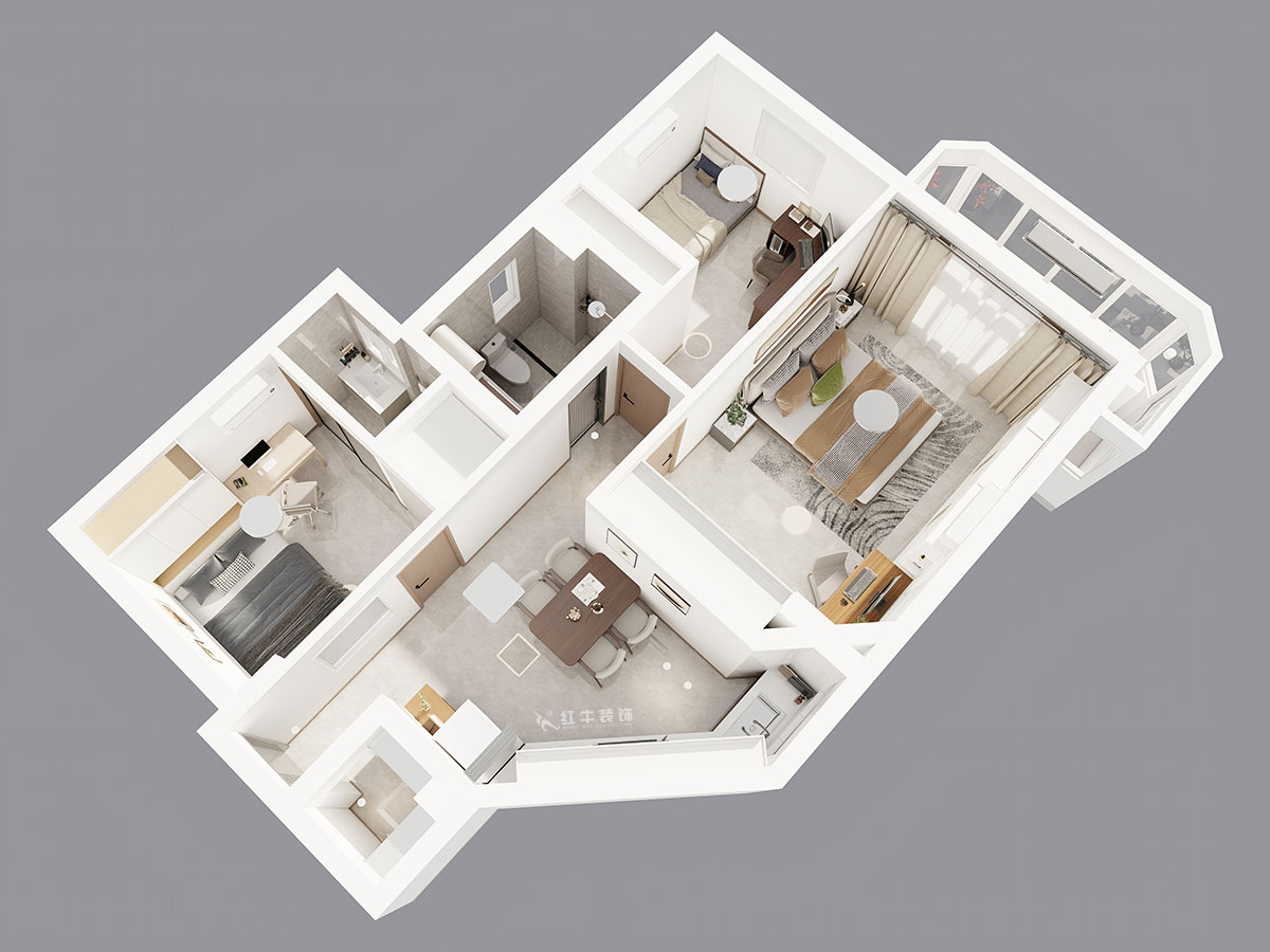 孟宪涛｜金宝花园4-2605-95㎡-现代简约风格｜3室1厅2卫｜老房装修｜定制家｜全包14